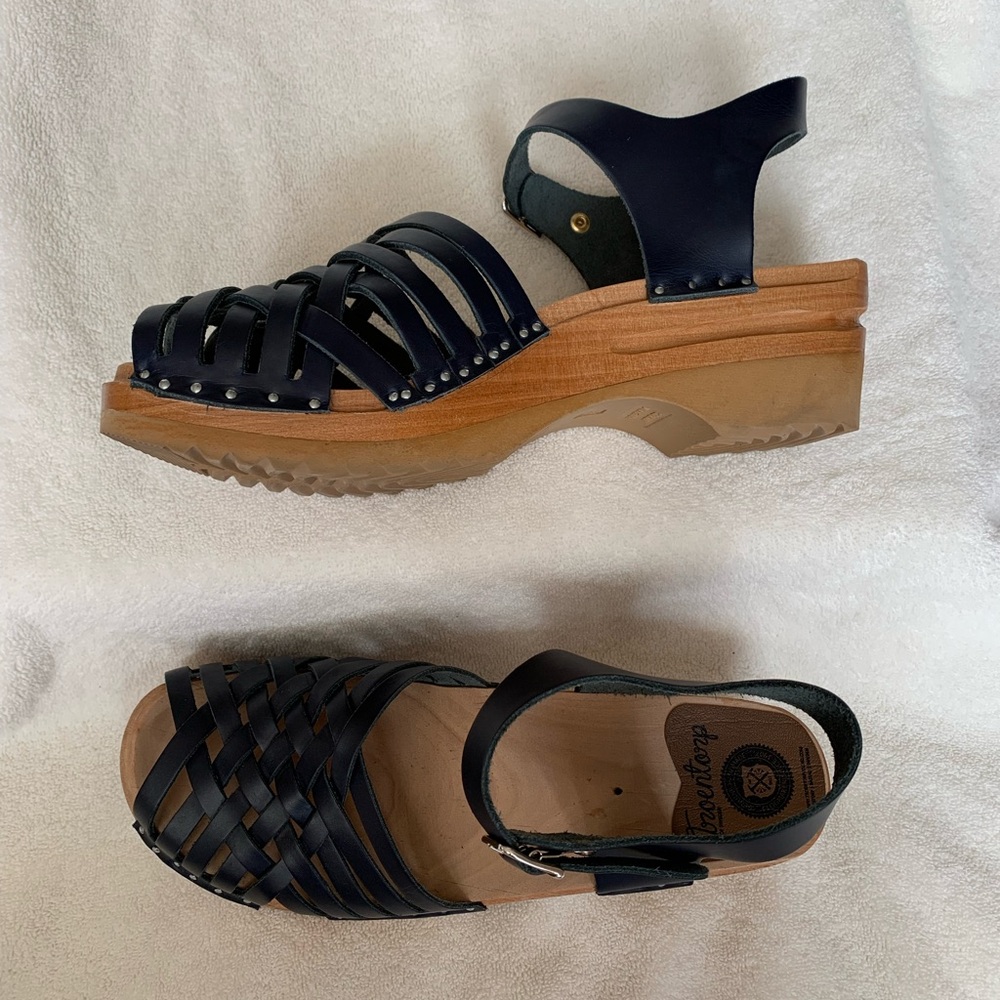 New Troentorp Anna Sandals Navy Blue Size EU 38